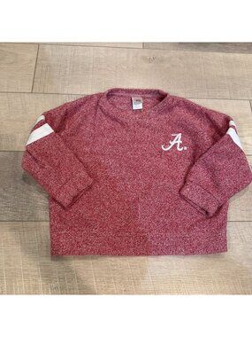 Little King Girls Red Cropped University of Alabama Sweater Roll Tide 5T